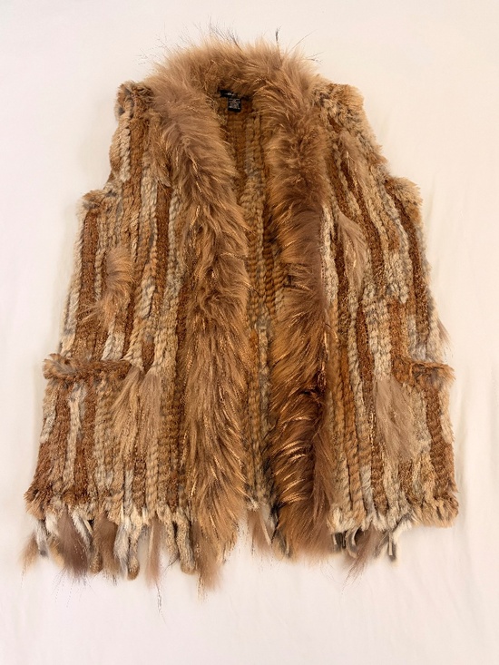 Caribbean Queen Jackets & Blazers - Rabbit fur vest